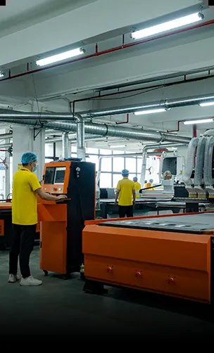 CNC operators at work