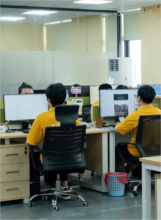 BossDeck sales and design team at the Huizhou office